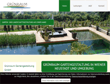 Tablet Screenshot of gruenraum-gartengestaltung.at
